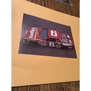 Mark Martin Folgers Racing Team Postcard 6 Ford Thunderbird Roush NASCAR Vintage